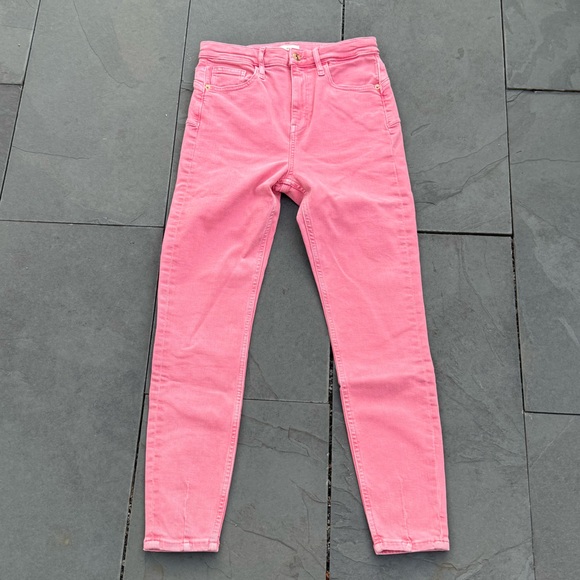 NWOT River Island Pink High Waist Bum Sculpt Skinny Jeans‎ size US 6s - Picture 4 of 6
